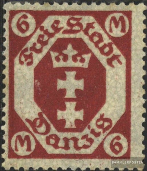 Gdansk 109a MNH 1922 clear brands