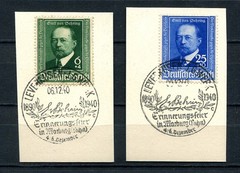 German Reich WW II : Emil von Behring set from 1940 – fancy cancels Leverkusen