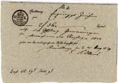 Germany Württemberg document receipt stamped paper 12 K revenue fiscal