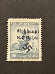 SUDETENLAND WWII-GERMAN OCC. Local ovpt (ROSSHAUPT) 50 h. MNH /s1 #526