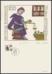 ART-EDITION 1991 GERMANY 1490 APOTHEKER-BERUF PM „BONN“ Ltd. 1.000!!