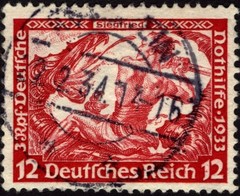 629 Germany 1933 Semi Postal Stamp Scott #B54 CV $2.75
