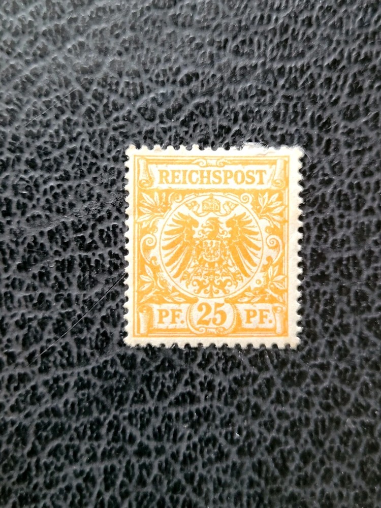 Germany #50 MH, 1890 25pf Orange, Scott Catalog Value $ 30.00