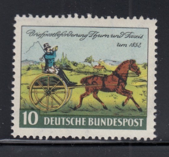 WEST GERMANY Thurn & Taxis Postilion MNH stamp