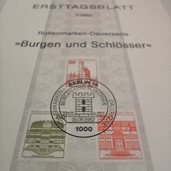 Lot of 13 German Ersttagsblatt 1982 First Day Issue Stamp Sheets VTG Philately