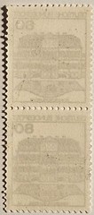 Germany 1982, Wilhelmsthal Castle, MINT, 80 Pfennig Vertical Pair, FAST Shipping