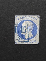German Old States – Hannover Stamp LOT – 6 USED (Mi Nr. 4, 9, 14, 15, 16, 19)