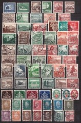 AM0651) Germany, Reich and Area, WWII Nazi Lot used, inventory collection