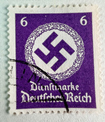 Germany 12 Stamps 4 wi/RARE CXL 1942 Scott Catalog O92-O103 „Official“-Complete