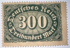 Travelstamps: 1922 Germany Stamps Deutsches Reich 300 Mark Mi. Nr. 249, MNH