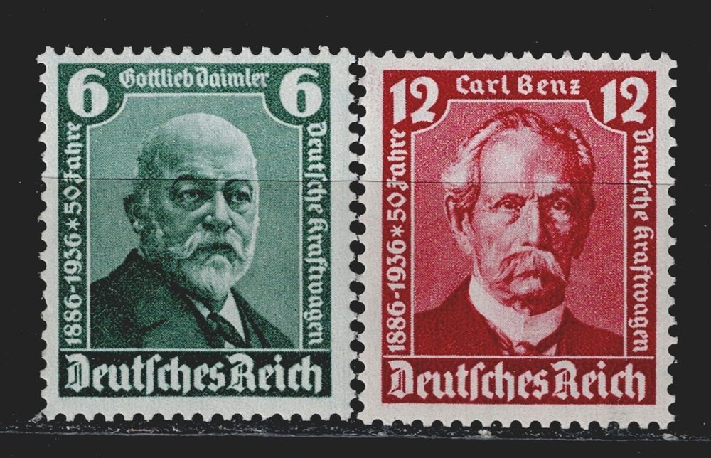 Germany Famous Car Makers Daimler and Benz set 1936 MNH #470-71 CV$20 A-13