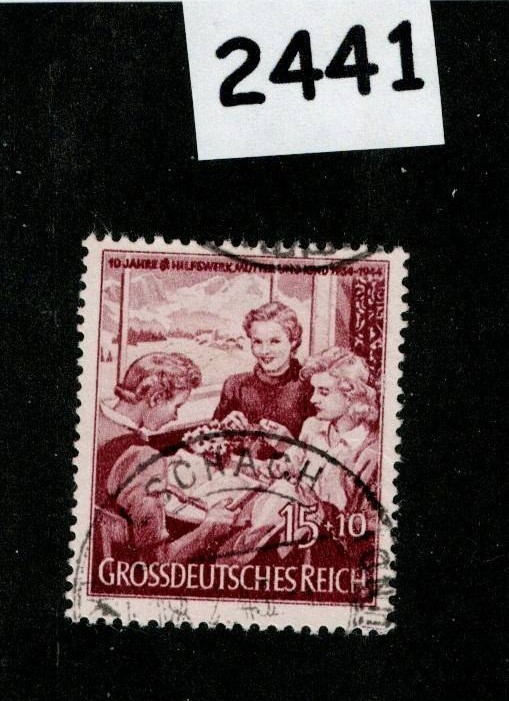 Used stamp B256 1944 Mother & child Children Mother’s day Germany #2441