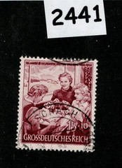 Used stamp B256 1944 Mother & child Children Mother’s day Germany #2441