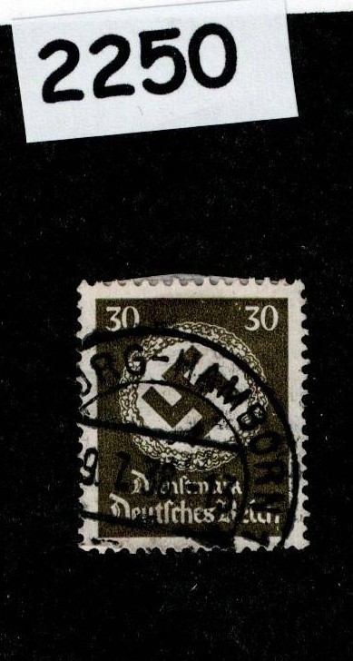 Used stamp Sc 089 1934 NSDAP Official Swastika WWII Germany #2250
