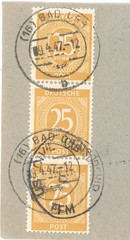 1947 Germany to Geneva Red Cross Cover – Bad Orb – French Typed WWII POW Inquiry