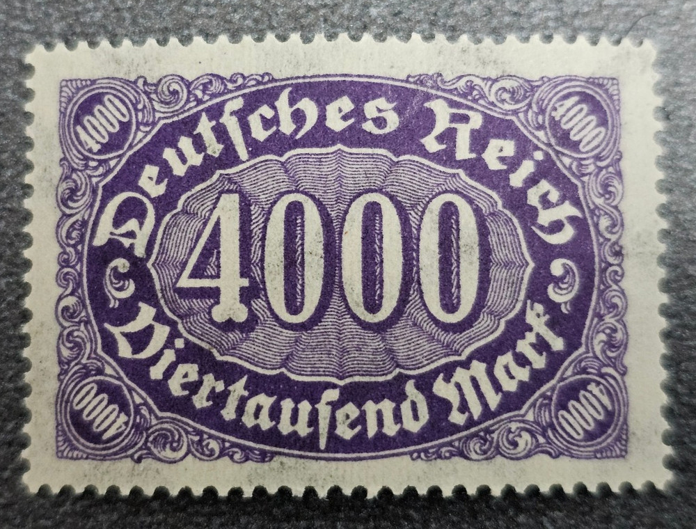 Stamp Germany Deutsches Reich 4000 Mark 1922 Mi. Nr. 255 [🇩🇪39257-2]