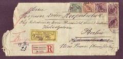 GERMANY in CHINA – PEKING 1901 REG Cover Yellow ARRIVED DAMAGED Label – RARITY!