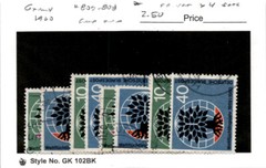 Germany, Postage Stamp, #807-808 Lot Used, 1959 World Refuge (AK)