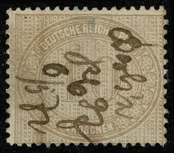 GERMAN EMPIRE 1872 Definitive Stamp for Interior Use 10gr Michel 12 used W0103