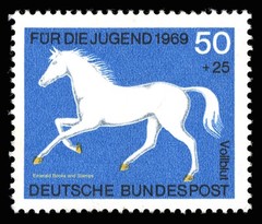 EBS Germany 1969 – For Youth – Horses – Michel 578-581 – MNH**