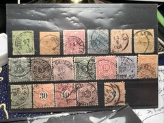 WURTTEMBERG, WERTEMBERG CLASSICS. 1869-1900 German States lot of 18 Stamps