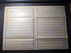 1944 Germany Concentration Camp Folded Letter Cover Auschwitz to Krakau Poland