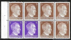 GERMANY 1941 „Hitler“ Booklet Pane Michel H-Blatt-#118, Sct #507a Mint/NH SUPERB