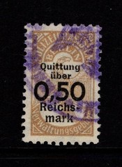 Germany Leipzig 1940s.50 Rm Admin Revenue Used – S56394