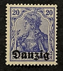 Travelstamps- 1920 GERMANY POLAND DANZIG Mi 4 Mint, Og Hinged 20pf