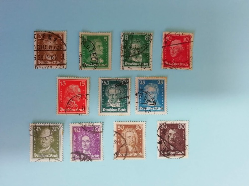 STAMPS GERMANY DEUTSCHES REICH 1926/1927 # 379 to 389 +