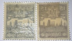 Travelstamps: 1937 Germany Danzig Stamps Mi.No. 267-268, Mint, Og, Hinged, WW2