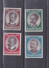 germany 1934 Sc 432/5 portraits,set min no gum s1499