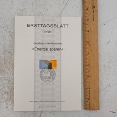 Lot of 14 German Ersttagsblatt 1982 First Day Issue Stamp Sheets VTG Philately