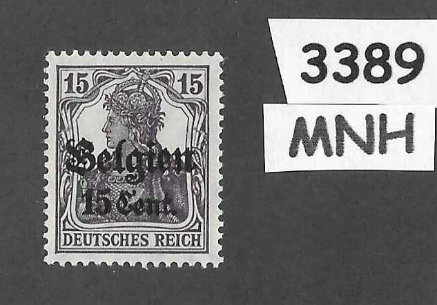 MNH stamp Sc N16 German occupation during WWI Belgium Belgien Overprint / 1916