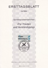 Bundesrepublik ETB 1231 Scott 1431 Peace and Understanding