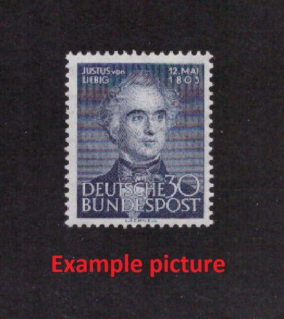 EB0166) GERMANY Mi 166, SC 695 MNH **, Original Gum, Justus von Liebig, 1953