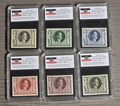 Third Reich WWII Nazi German Adolf Hitler 55th Birthday NSDAP Stamp Set 1943