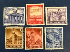 Germany B193-194, B196-199 / 1941 Architecture & Landscape Stamps / MH / Hinged