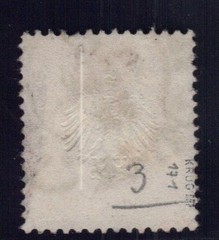 German Reich Michel number 3, stamped and inspected