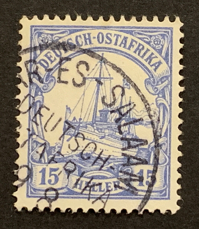 Travelstamps: Germany East Africa Stamps DAR-ES-SAALAM Kaiser’s Yacht Used UnWMK