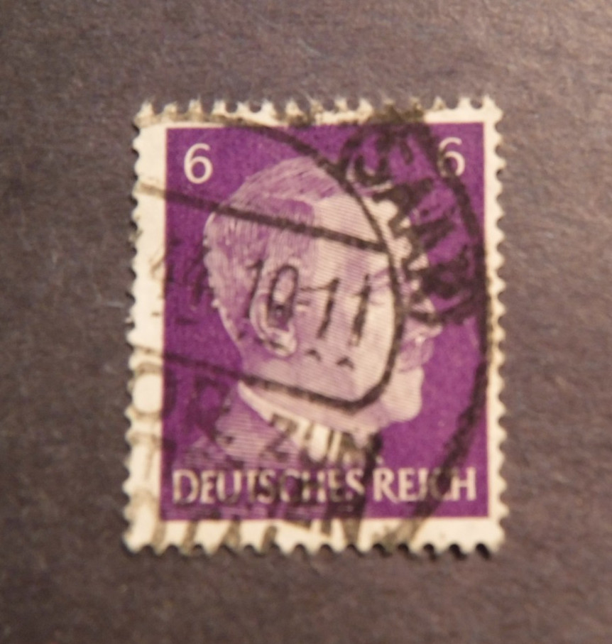 Scott#510 1941-44, 6 pf., Adolph Hitler Used Stamp,