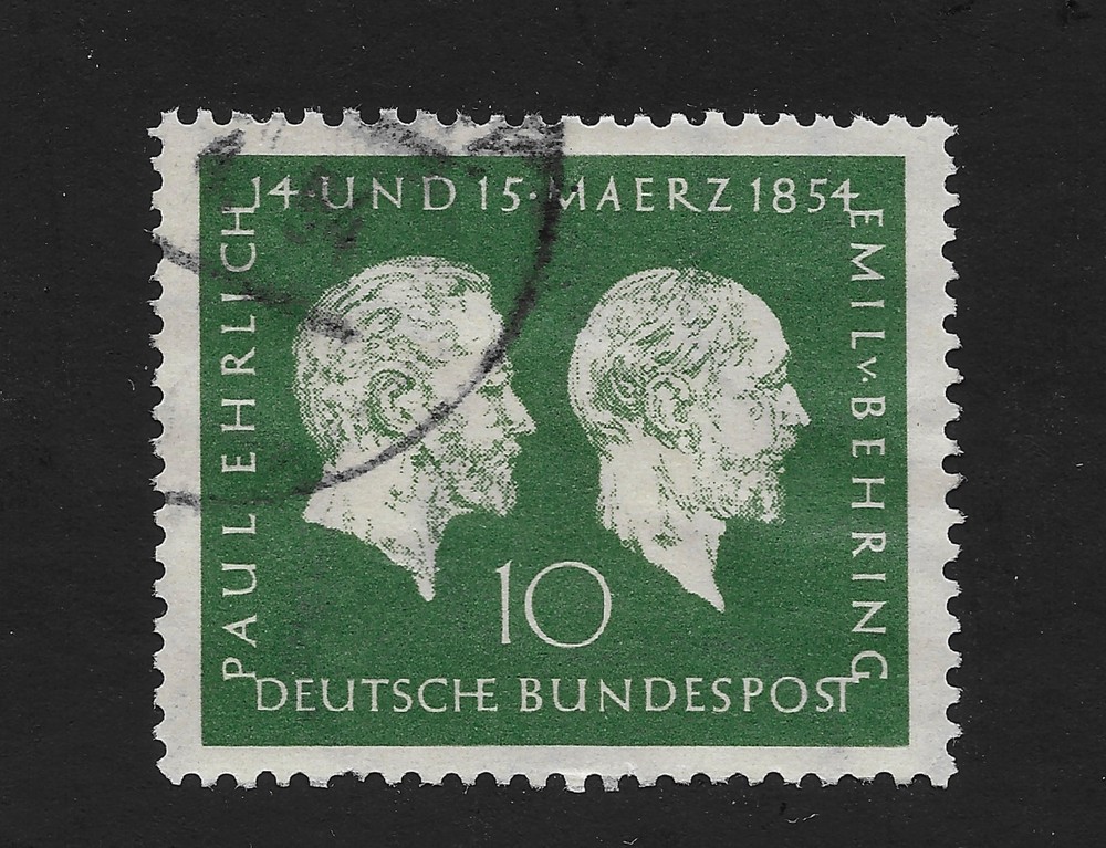 Germany Sc 722 1954 Paul Ehrich & Emil von Behring Hinged (Z1)