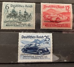GERMANY 1939 3rd REICH MI # 695-697 SC # B141-143 Nuerburgring RACES MNH