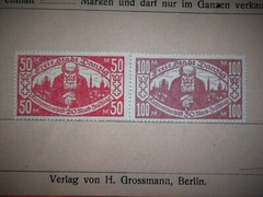 Germany Stamps Kleinrentnerhilfe Danzig RARE100 & 50 Mark 1923 UNCANCELLED STAMP