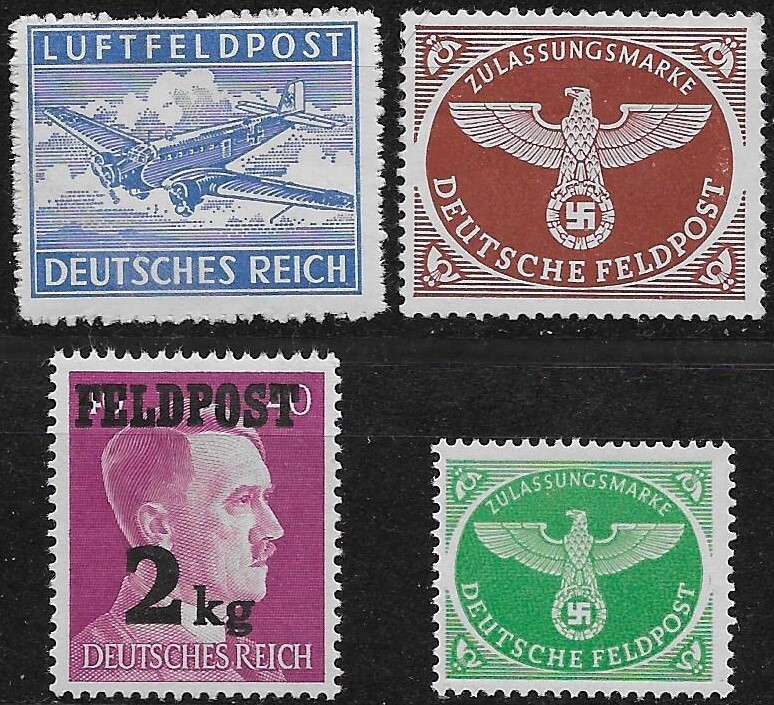 Germany 3rd Reich Mixed Lot of Military Field post Mi # 1-4 MNH ** (FREE SHIPPIN