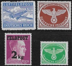 Germany 3rd Reich Mixed Lot of Military Field post Mi # 1-4 MNH ** (FREE SHIPPIN