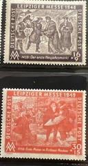 Germany 1948 – 1950 Leipzig Fair Postage Stamps
