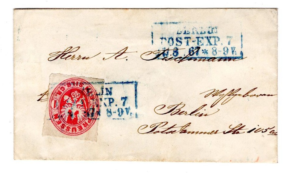 Prussia 16 As Mini Letter Local Letter (CA0471)