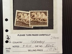 Germany B201-205, 209-211, 237-240,298-301 MH 2024 Scott Catalogue Value $ 15.35