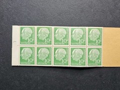Germany Stamps 1960 (MH-MiNr. 6), Complete Booklet